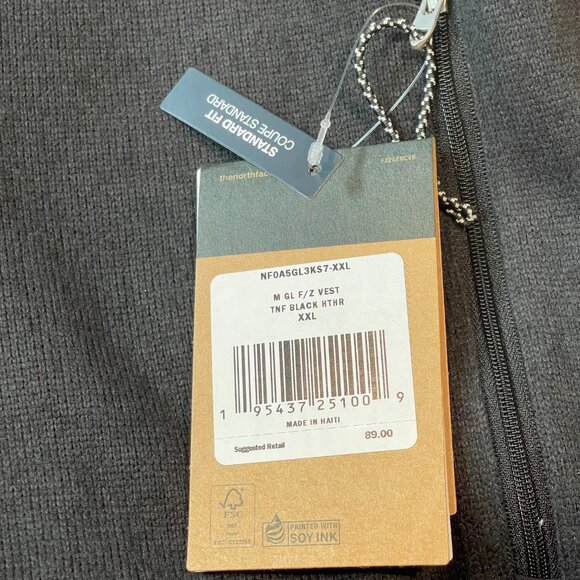 The North Face Grey Full Zip Gordon Lyons Vest - 2XL - NWT - Picture 6 of 7